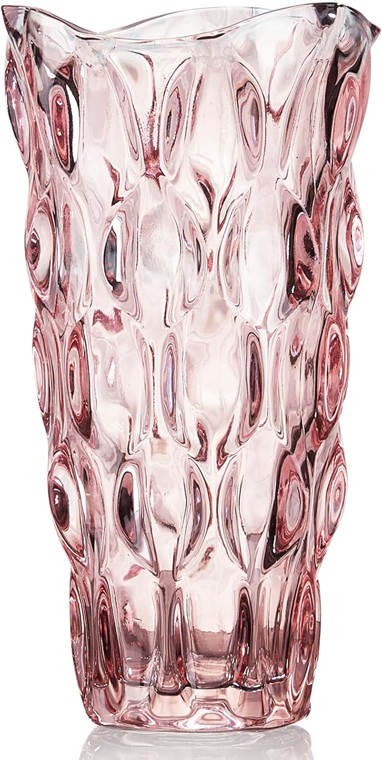 Luxe Blue Vase — Pink