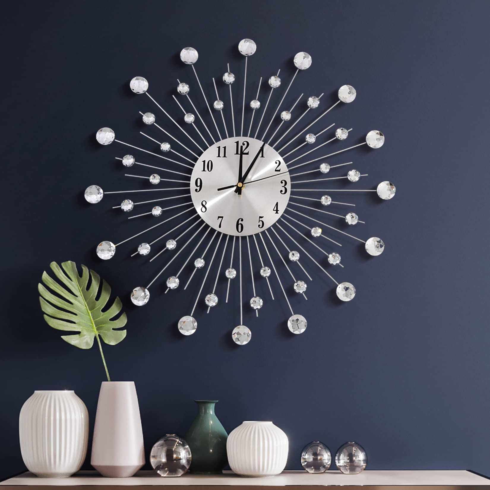 Luxe Black Wall Clock — 7"