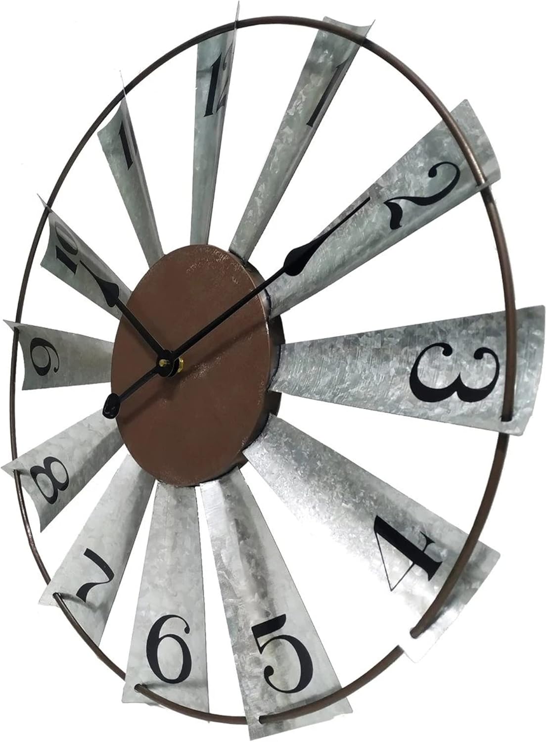 Farmhouse Metal Wall Clock — 24" - View 9