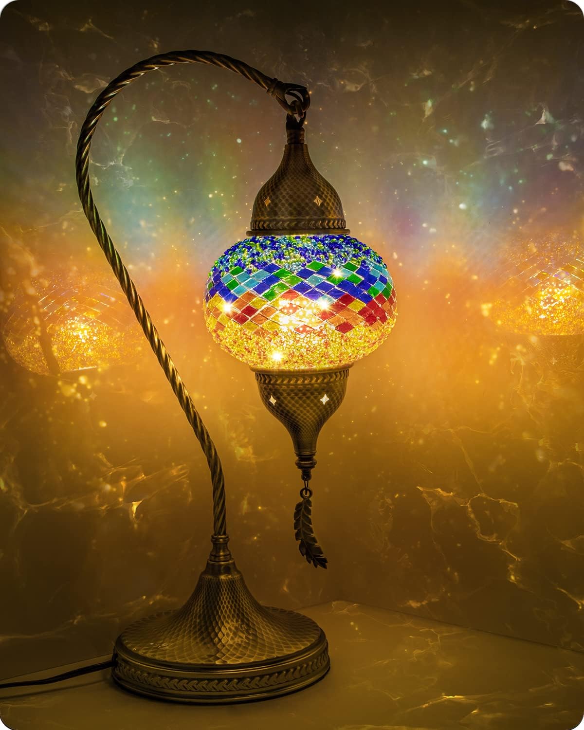 Blue Bedside Lamp — 19" — Color2