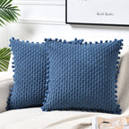 Boho Beige Throw Pillow Cover — 18"