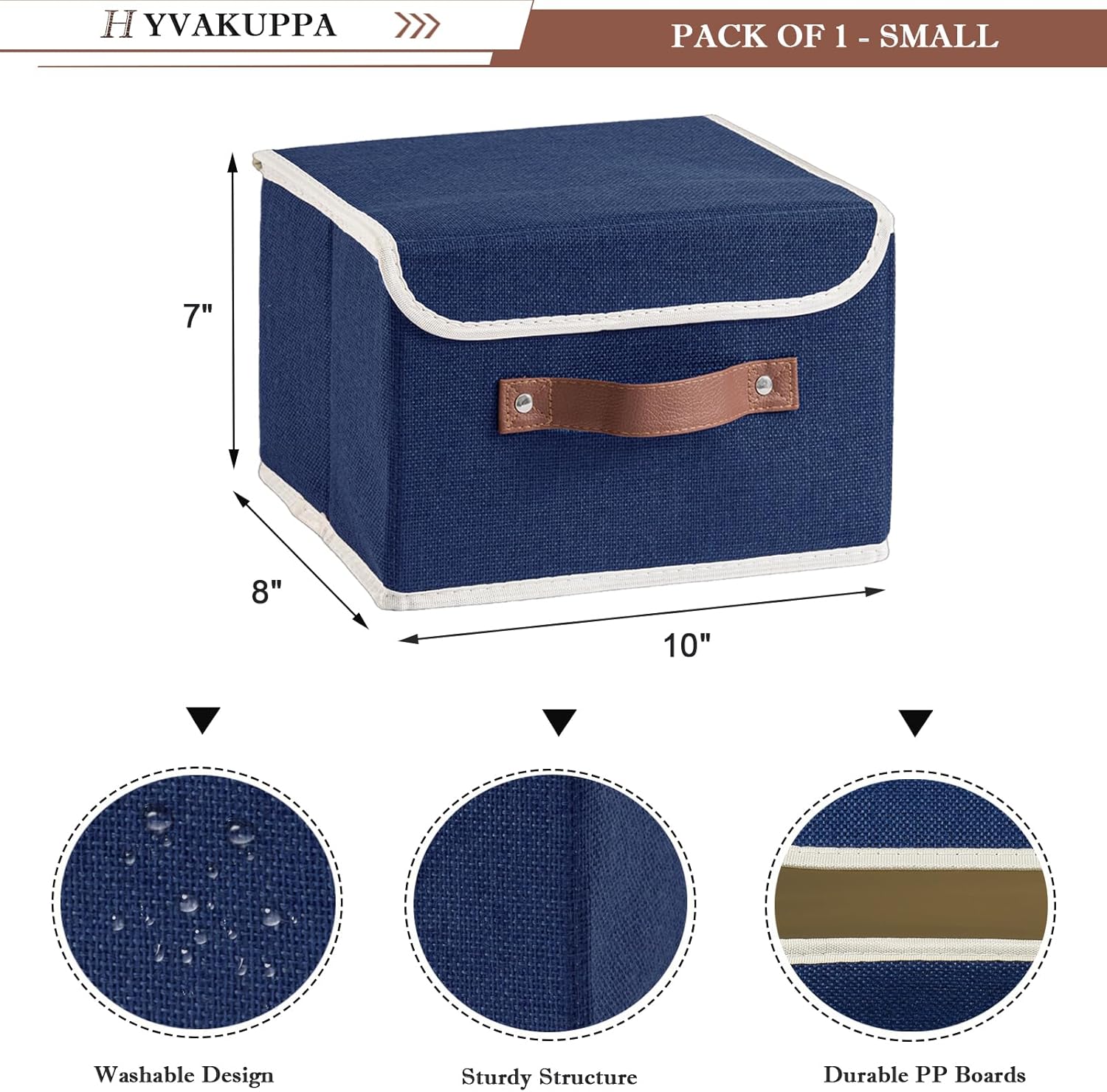 Linen Beige Storage Bin — Set of 1 - View 2