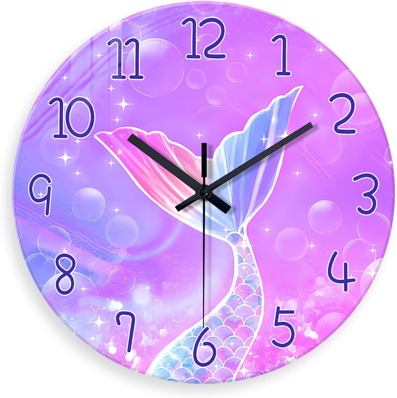 Battery Operated Pink Wall Clock — 16" — 12 Inch