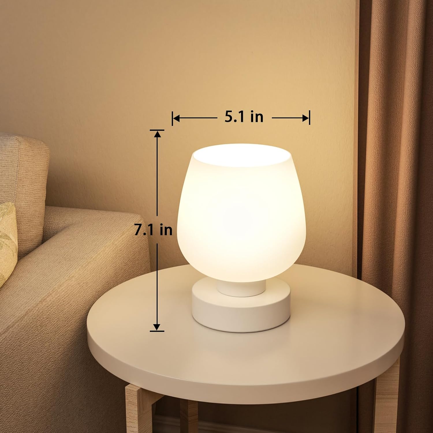 Dimmable Pink Bedside Lamp - View 5