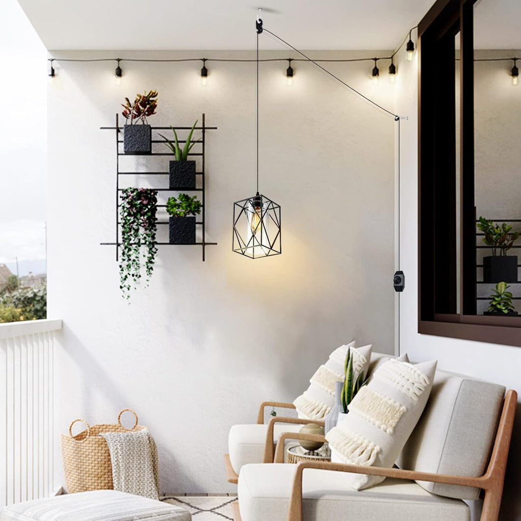 Farmhouse Black Pendant Light - View 5
