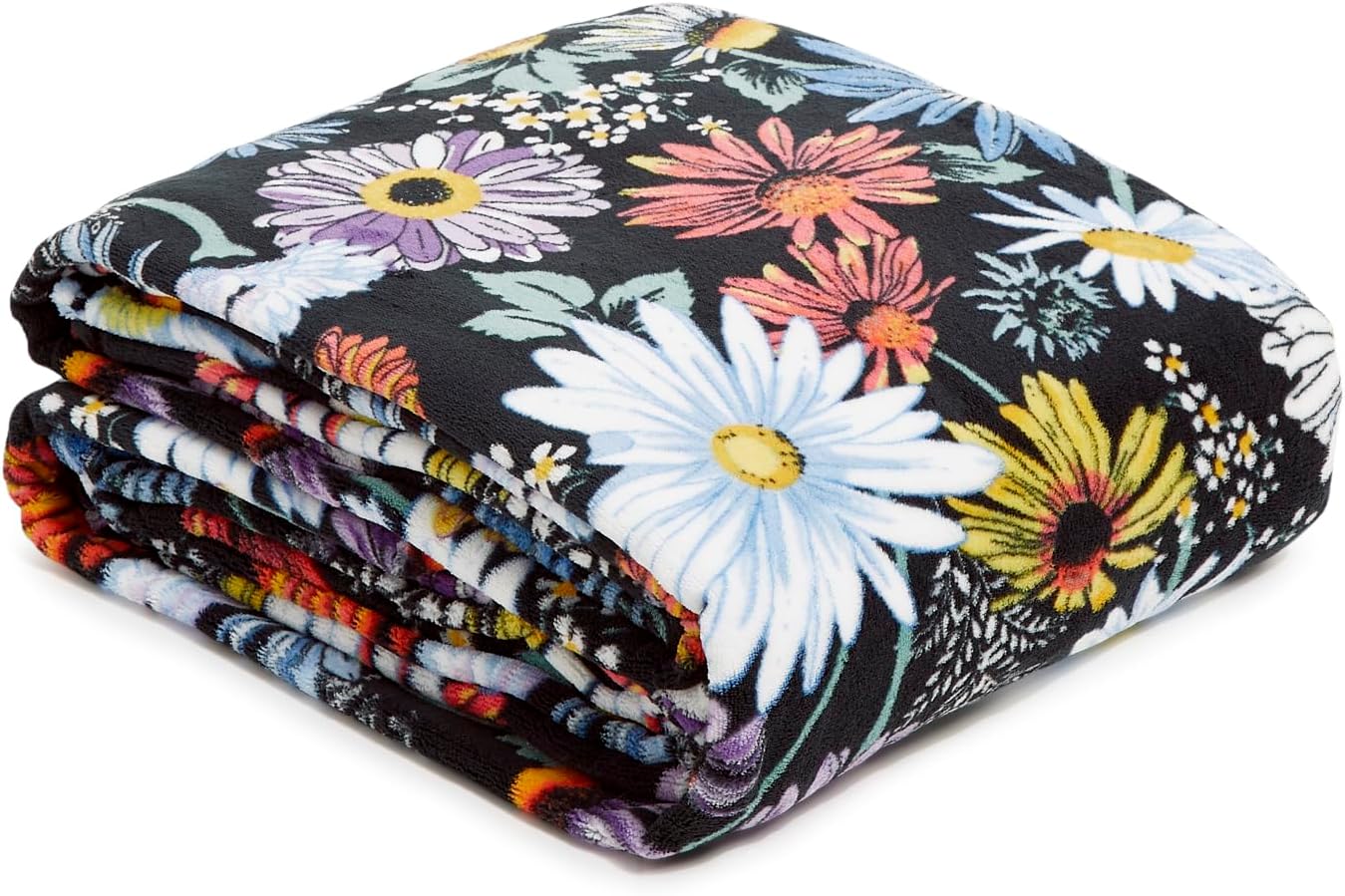 Oversized Beige Throw Pillow — Daisies