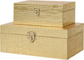 Luxe Gold Storage Basket — Set of 2 — Gold