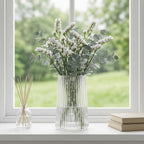 Modern Black Flower Vase — 8" - View 3