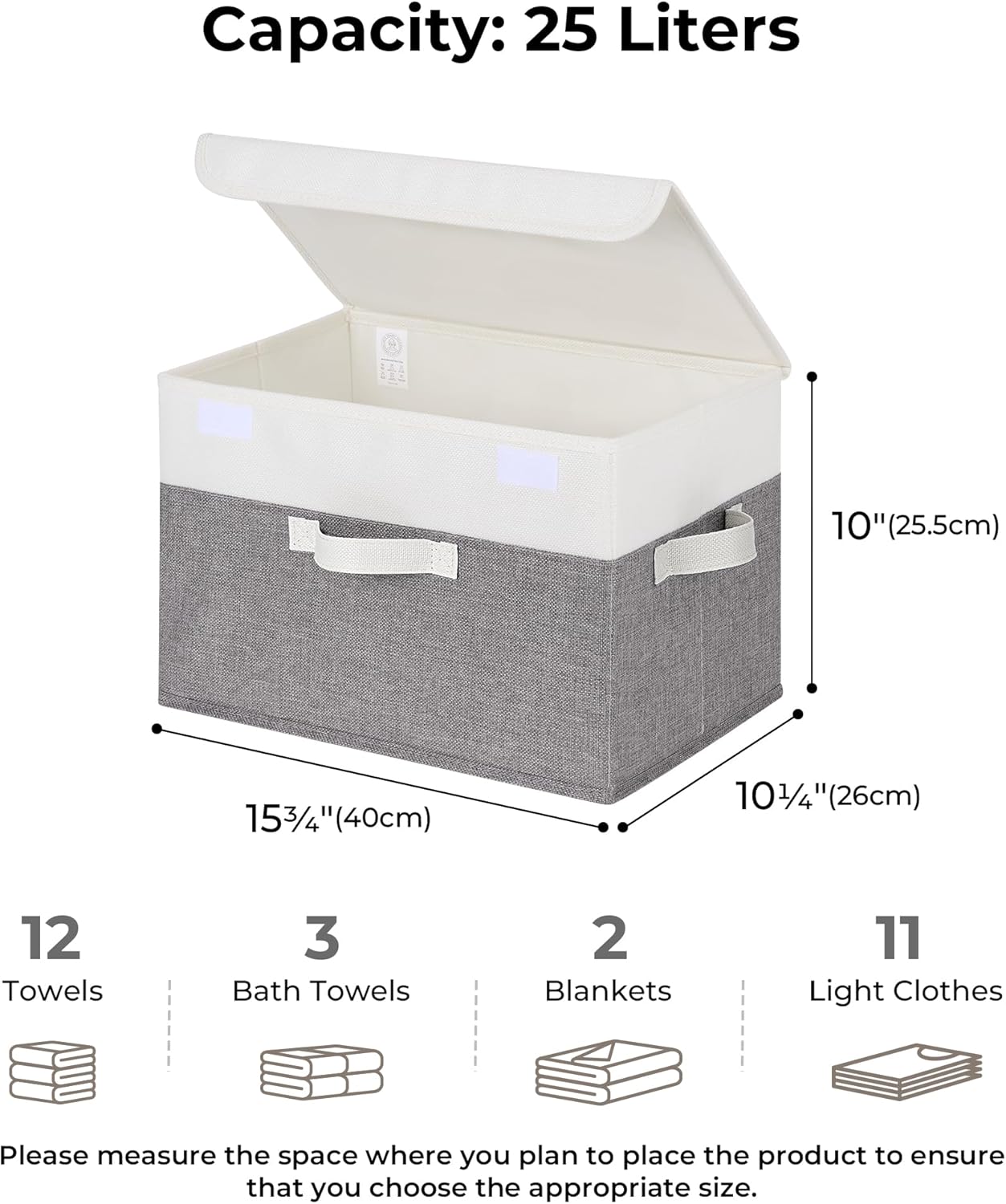 Beige Storage Bin - View 2