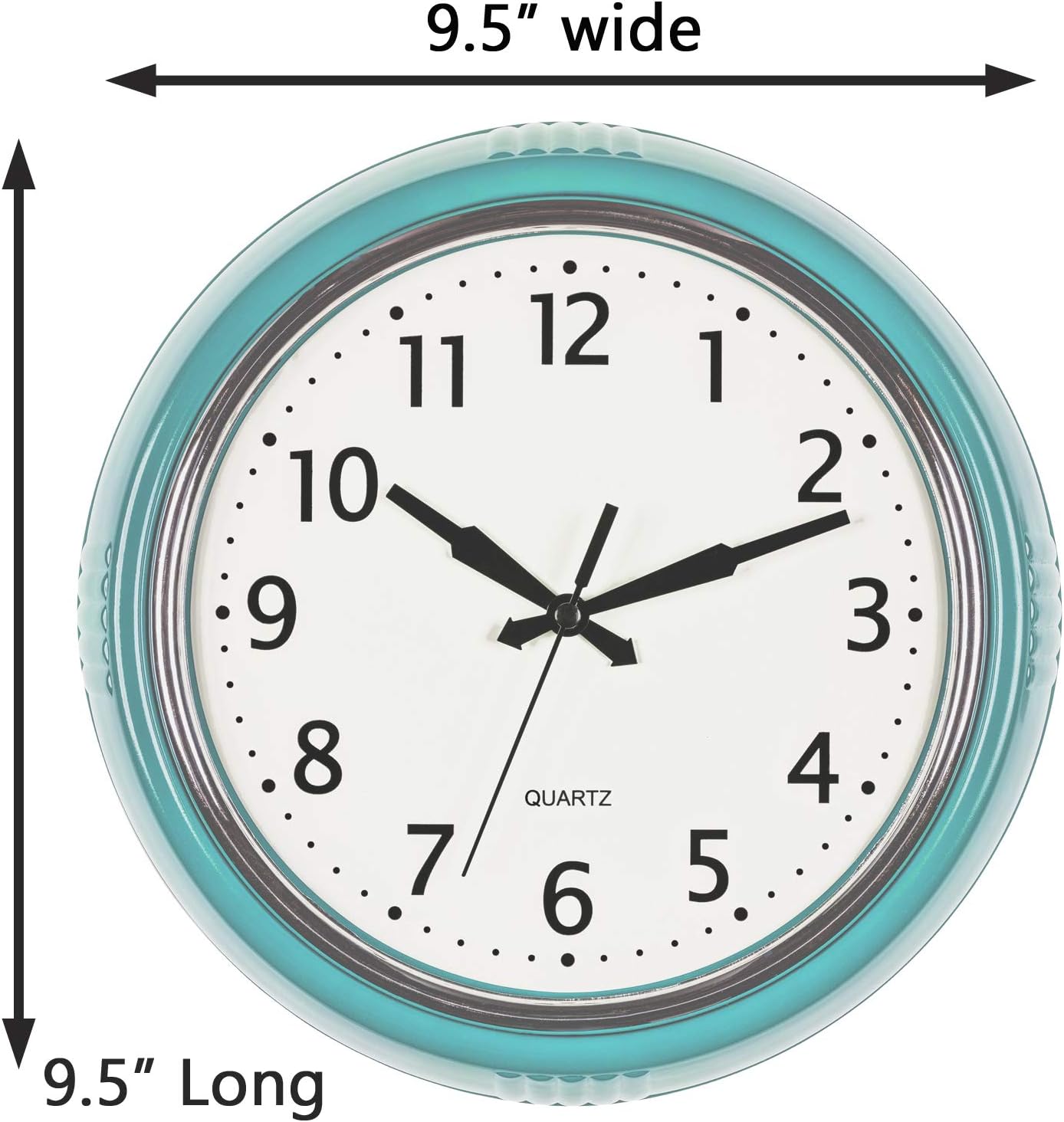 Battery Operated Mid-Century Wall Clock — 50" - View 5