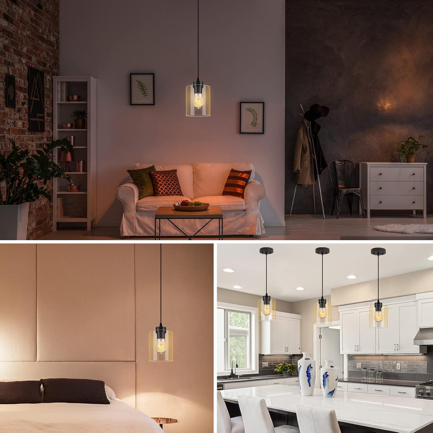 Farmhouse Metal Pendant Light - View 4