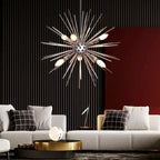 Modern Metal Chandelier — 6-Light - View 9