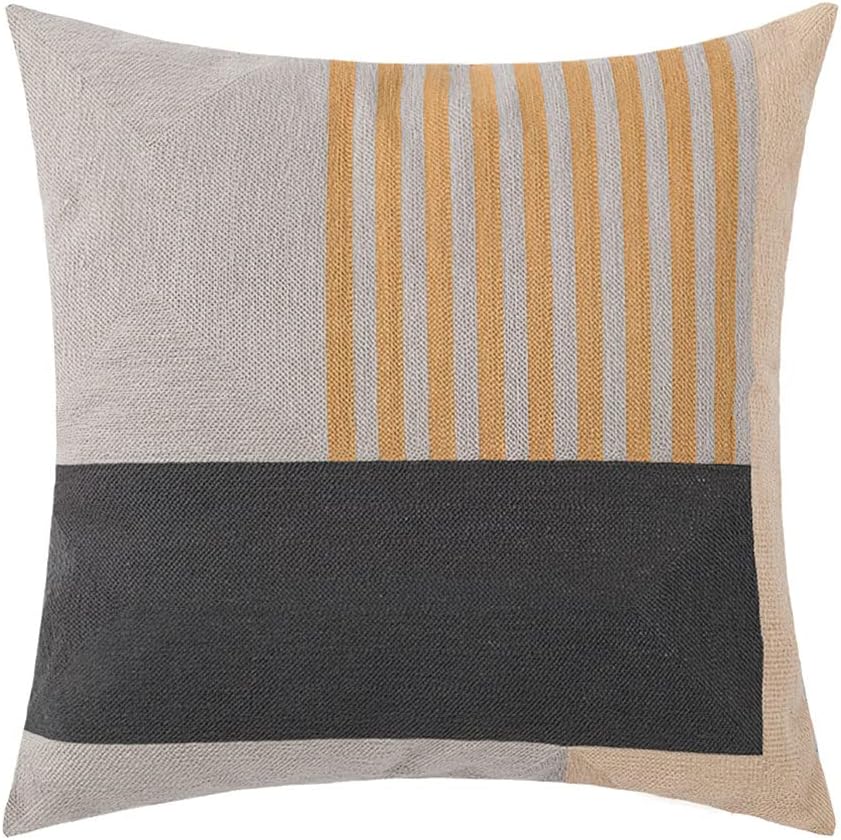 Tufted Boho Green Throw Pillow Cover — 18" — 18" x 18" (Pack of 1)