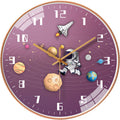 Battery Operated Blue Wall Clock — 12" — Pink