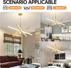 Dimmable Luxe Black Chandelier — 5" - View 6