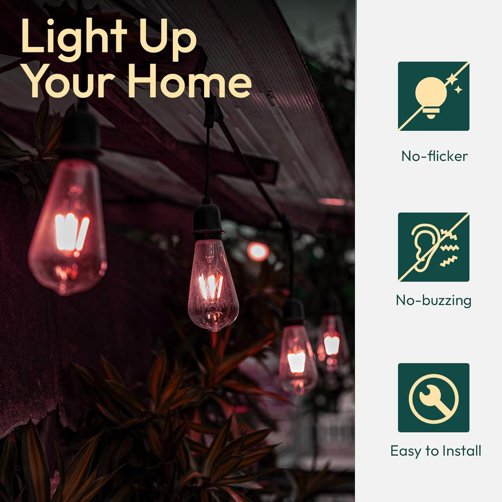 Dimmable Green Smart Bulb — Set of 1 - View 5