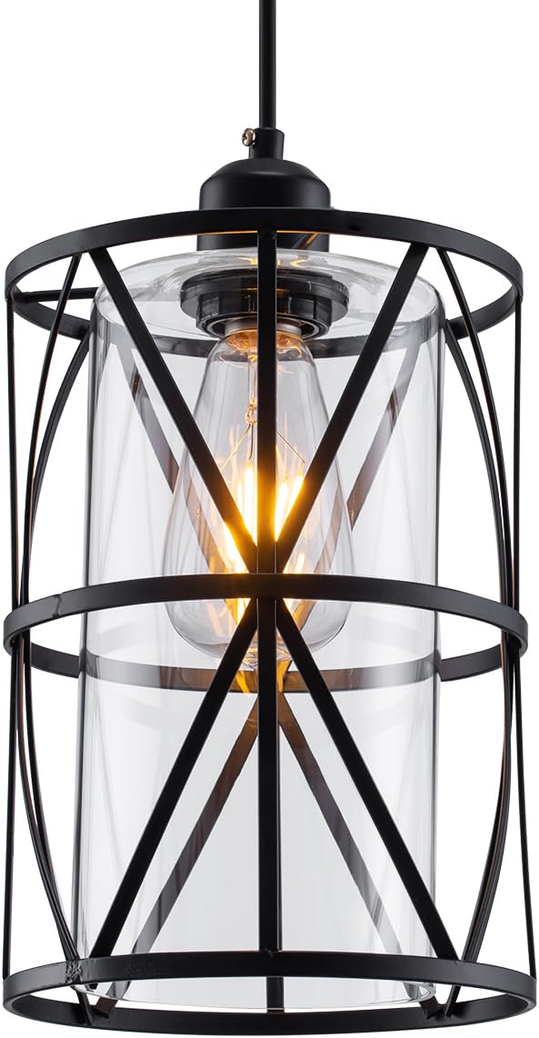 Black Pendant Light — Black