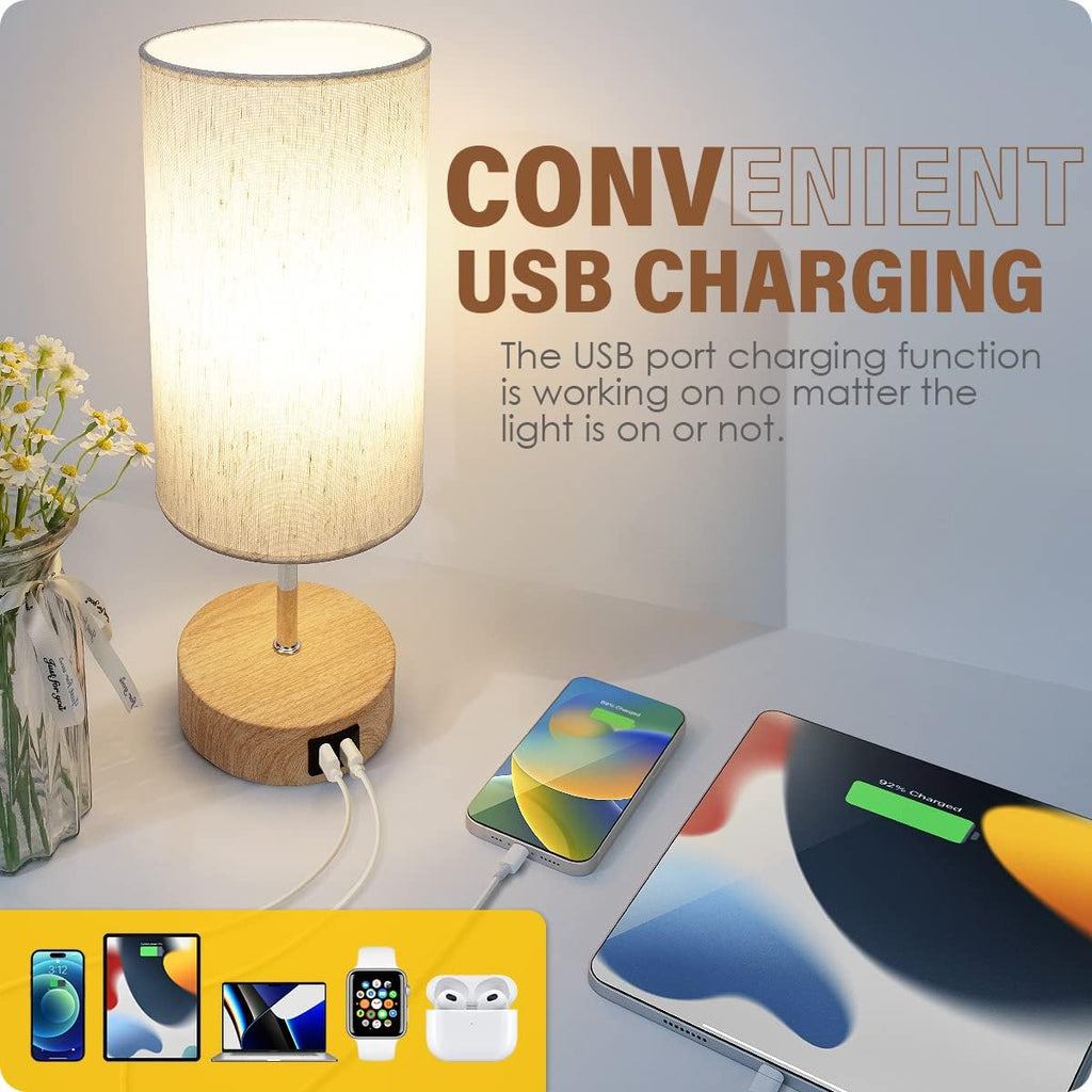 Dimmable Black Bedside Lamp - View 4