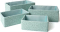 Boho Beige Storage Basket — Set of 4 — Light Green