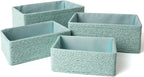 Boho Beige Storage Basket — Set of 4 — Light Green
