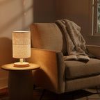 Knit Boho Wood Desk Lamp - View 5