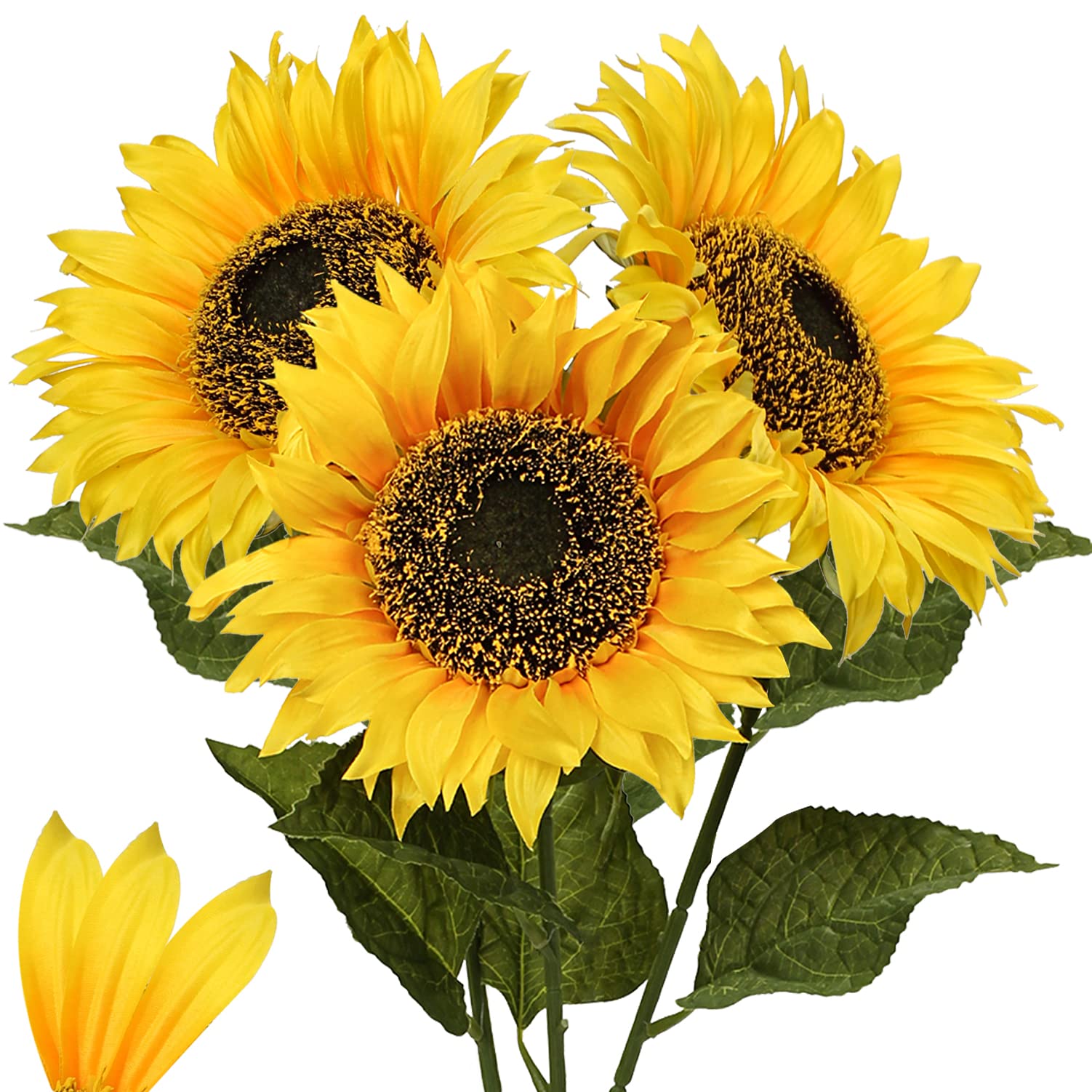 Fabric Artificial Flowers — 8"