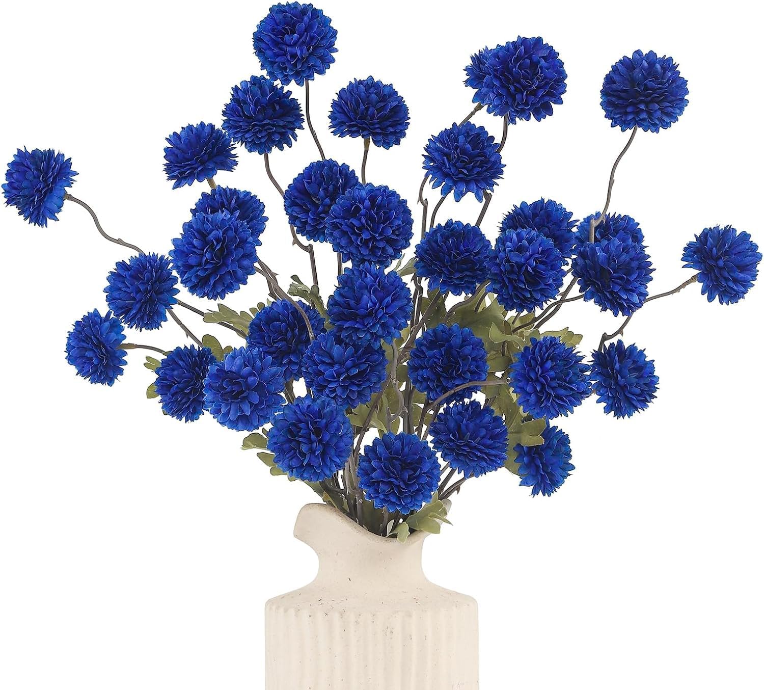 Beige Artificial Flowers — 6pcs