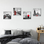 Framed Modern Black Canvas Wall Art — 24" - View 7