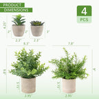 Farmhouse Black Faux Plant — 10" - View 2