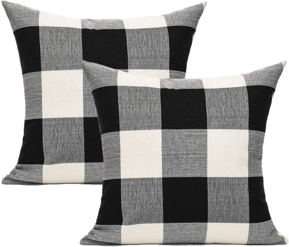 Boho Beige Throw Pillow Cover — 18" — 18" x 18" (Pack of 2)