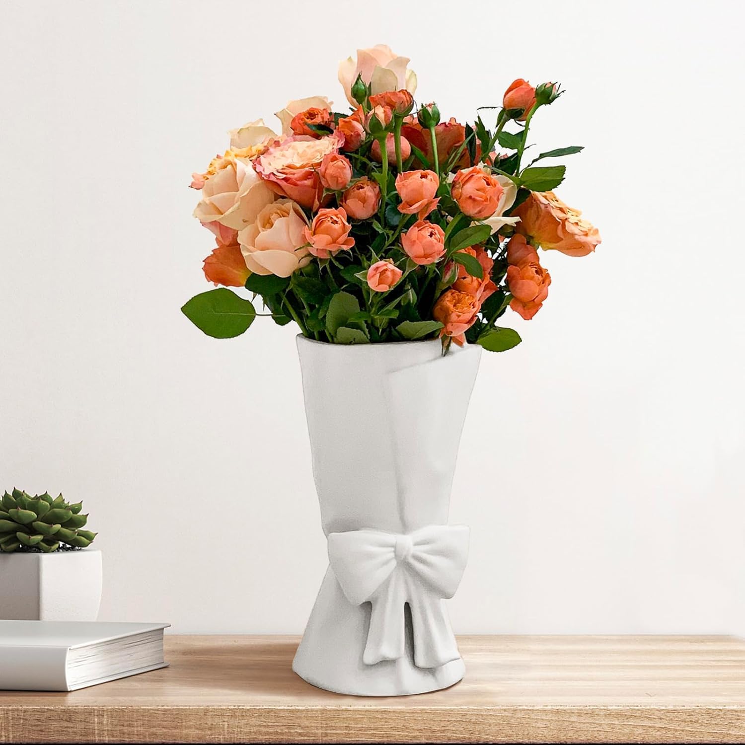 Beige Flower Vase