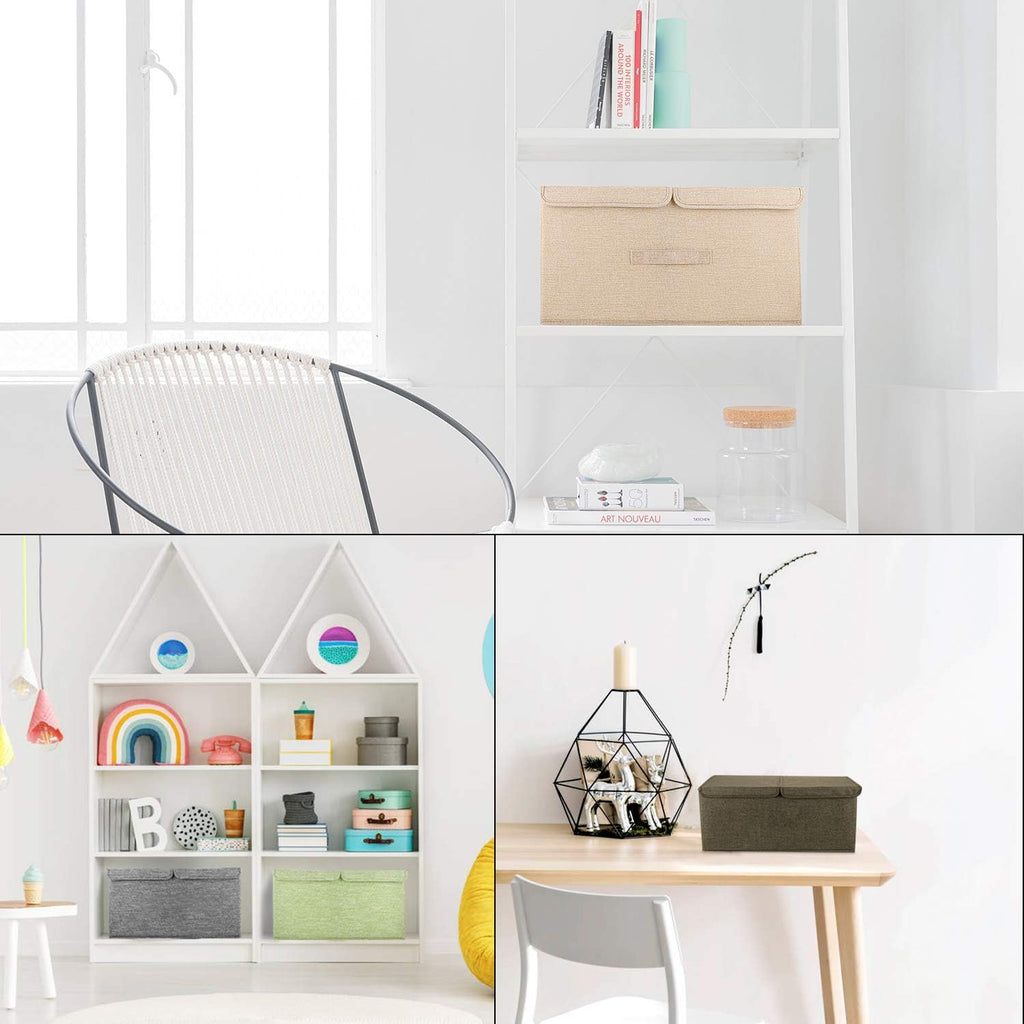 Linen Beige Storage Bin - View 6