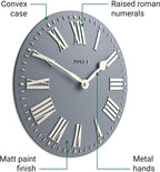 Modern Blue Wall Clock — 12" - View 3