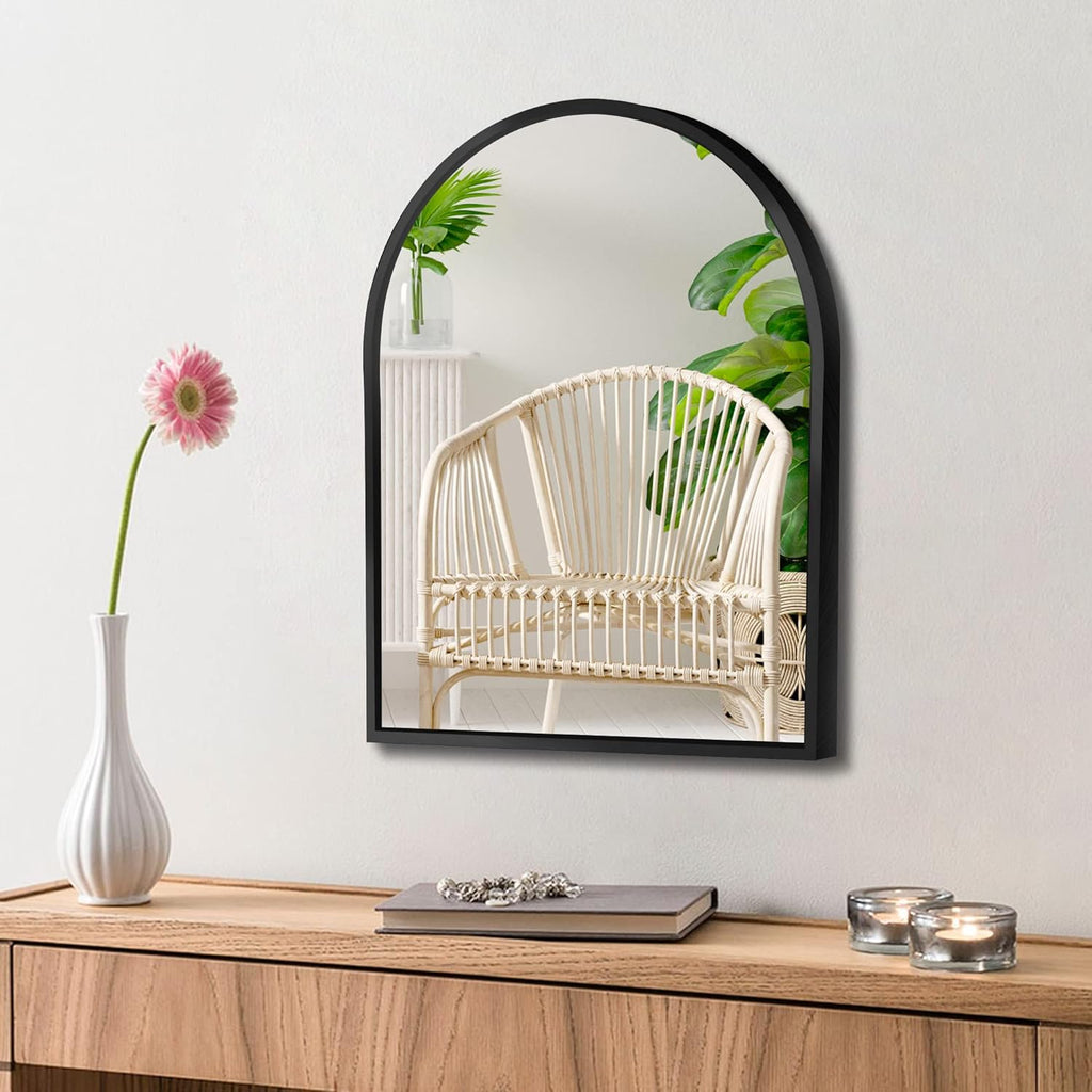 Farmhouse Black Vanity Mirror — 28" — Black