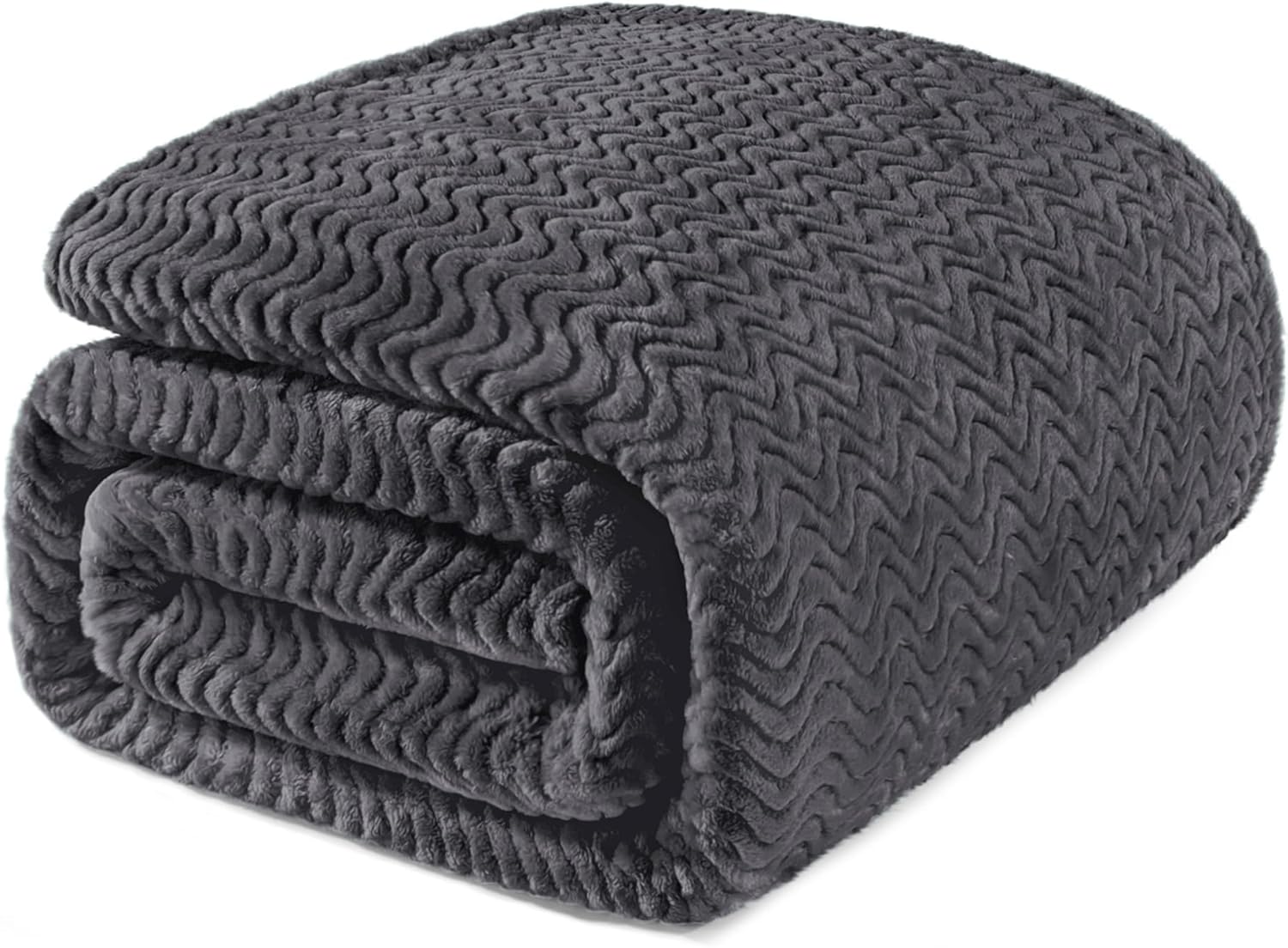 Black Throw Pillow — 70" — Dark Grey