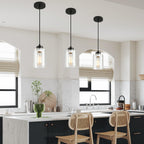 Adjustable Farmhouse Black Pendant Light - View 3