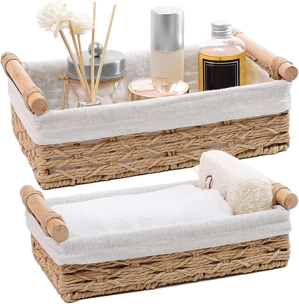 Beige Storage Bin — Set of 2 — Beige