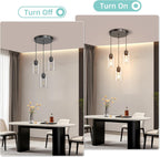 Modern Black Pendant Light — 3-Light - View 4
