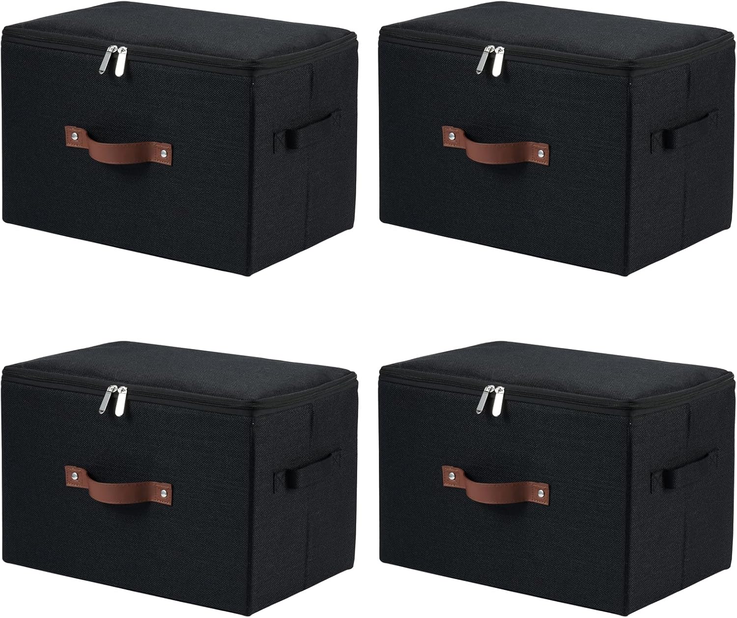 Linen Beige Storage Bin — Set of 1 — Large ( Set of 4 )
