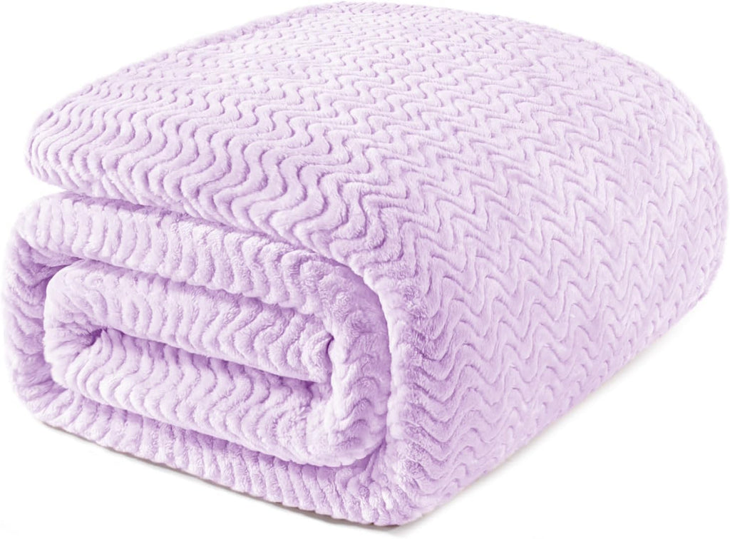 Black Throw Pillow — 70" — Lilac Purple