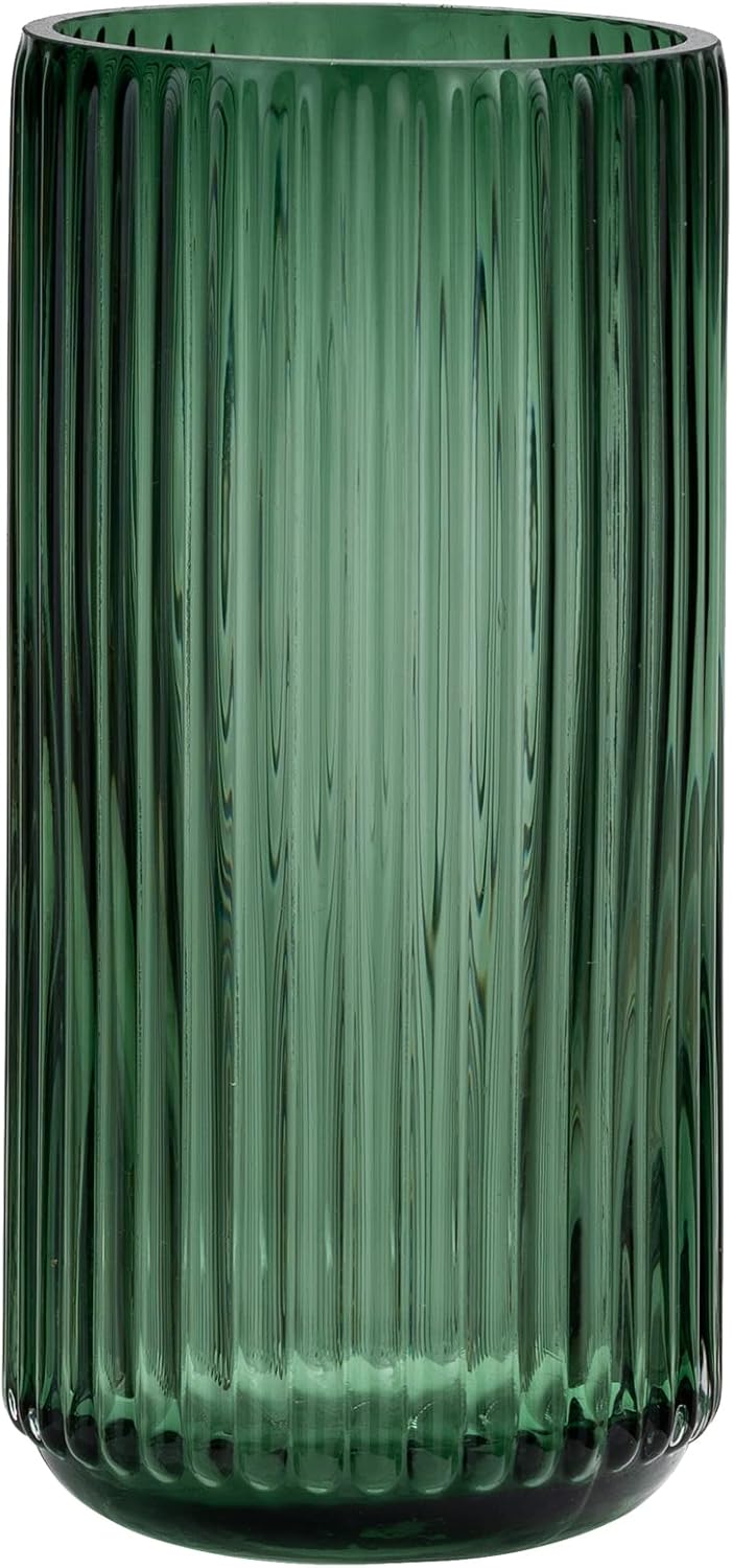 Black Flower Vase — 5" — Glass Green