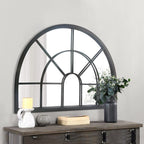 Farmhouse Black Round Mirror — 28" - View 8
