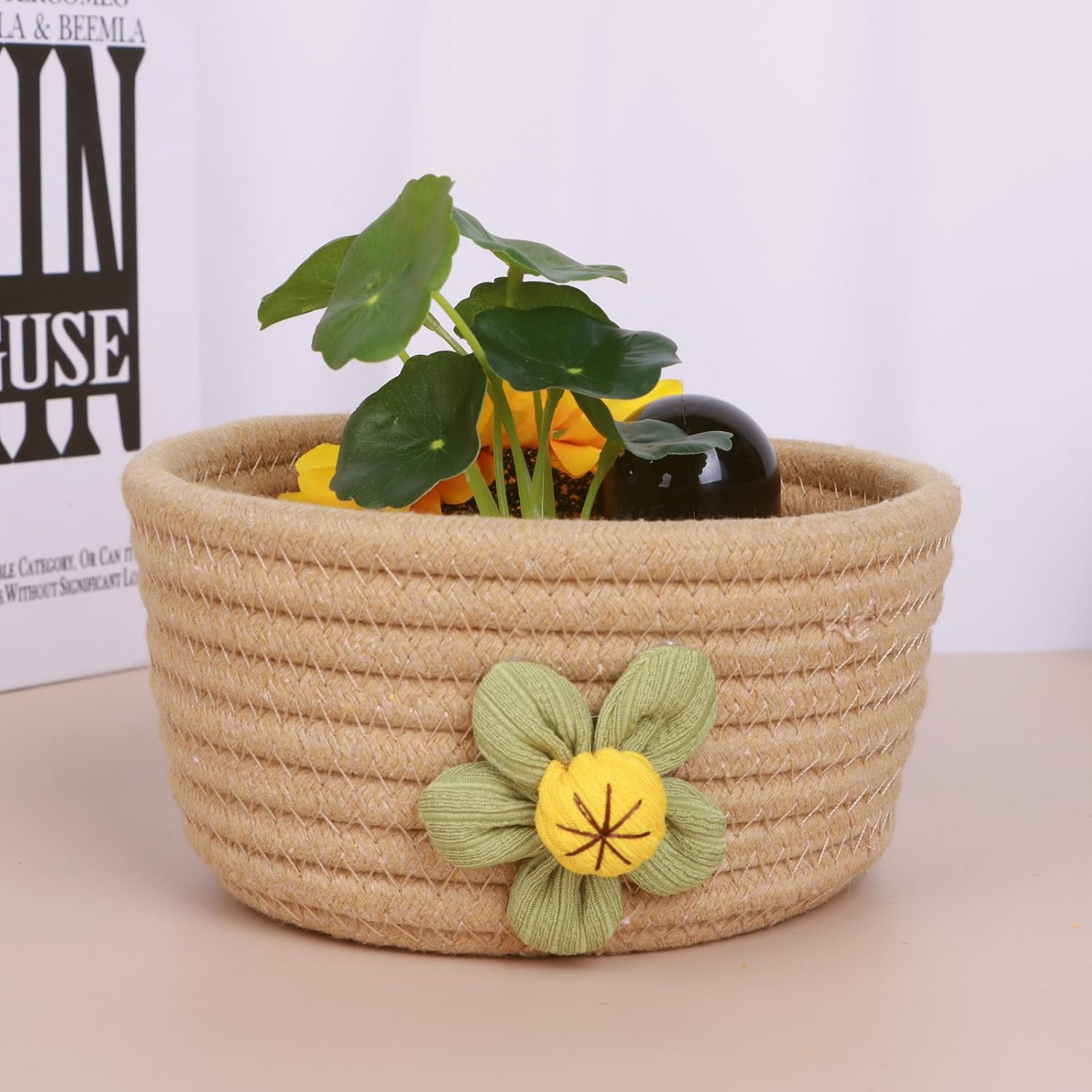 Boho Rattan Storage Basket - View 6