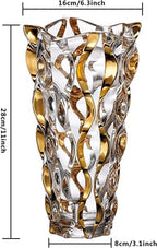 Luxe Gold Flower Vase — 11" - View 2