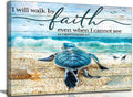 Metal Canvas Wall Art — 16" — Sea turtles-canvas