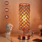 Dimmable Luxe Black Bedside Lamp - View 6