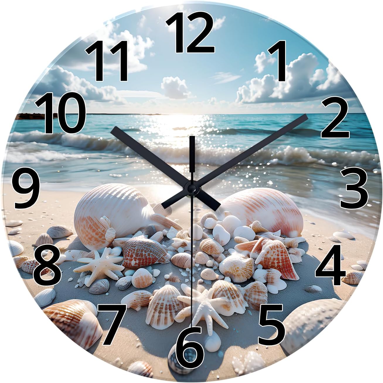 Battery Operated Black Wall Clock — 16" — 24 Inch