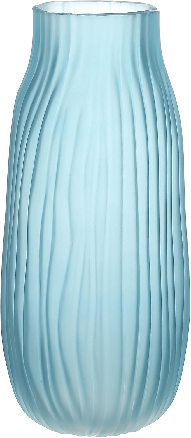 Boho Blue Decorative Vase — Frosted Blue