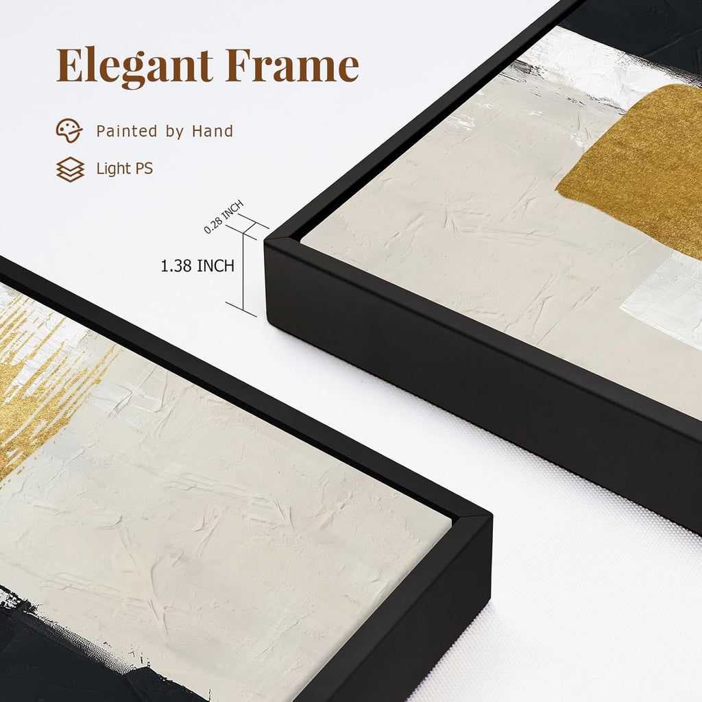 Framed Luxe Gold Canvas Wall Art — 16" - View 3