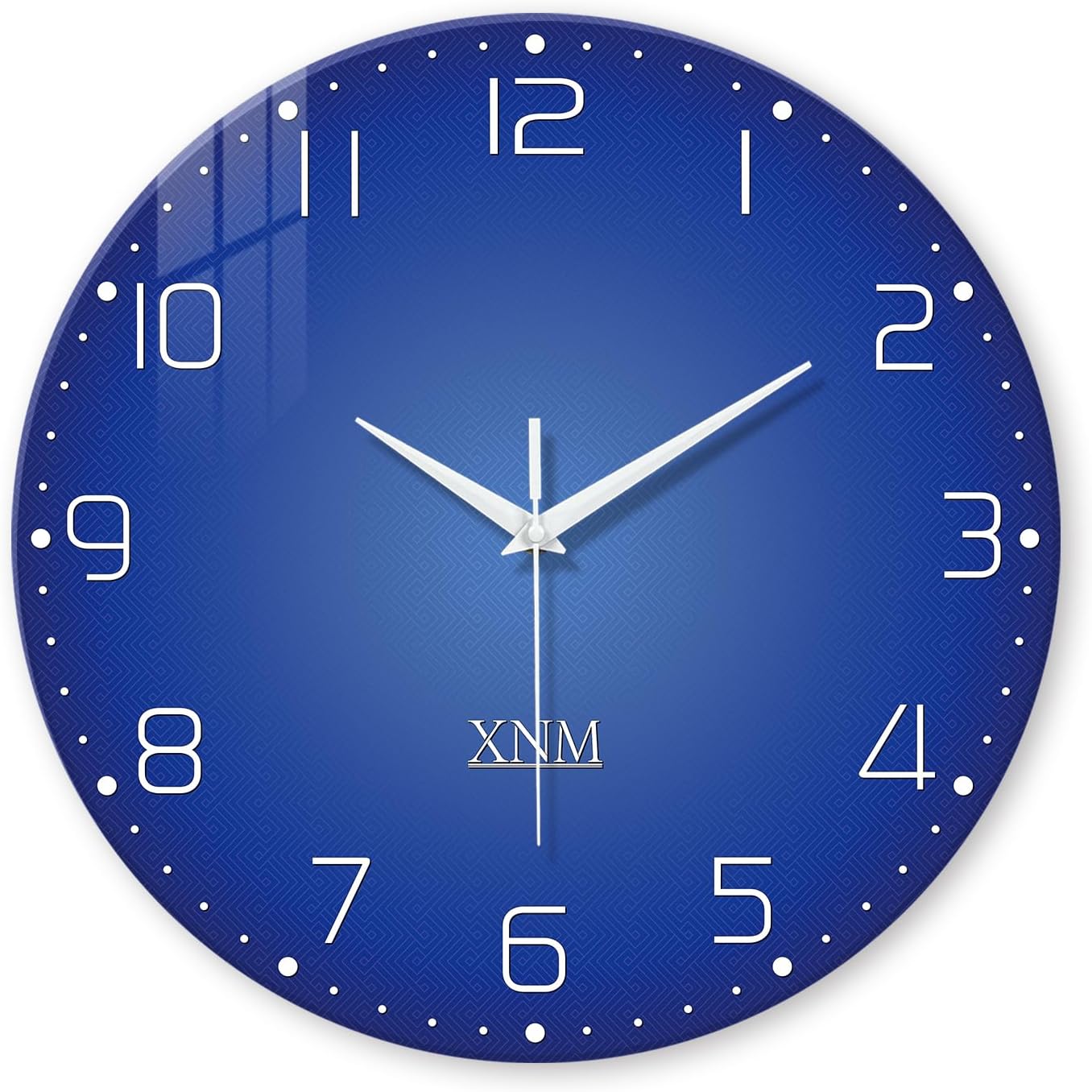 Battery Operated Modern Black Wall Clock — 24" — 16 Inch